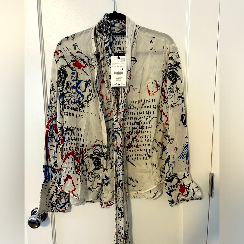 Zara flowy blouse